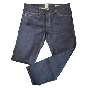 Hiroshi Kato The Pen Slim Mammoth Indigo Denim Pants 34/28 Selvedge Work Street